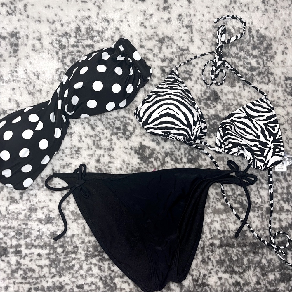 Black and White Bikini